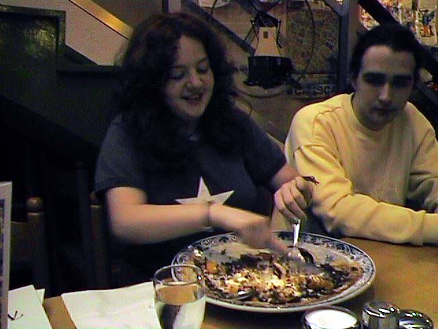 Zara and her pancake